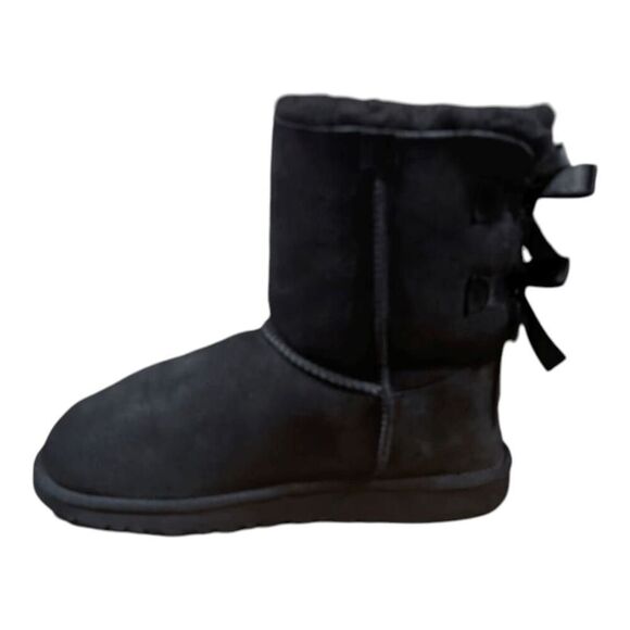 UGG Bailey Bow 'Black' Winter Boot Size 4 - Picture 7 of 11